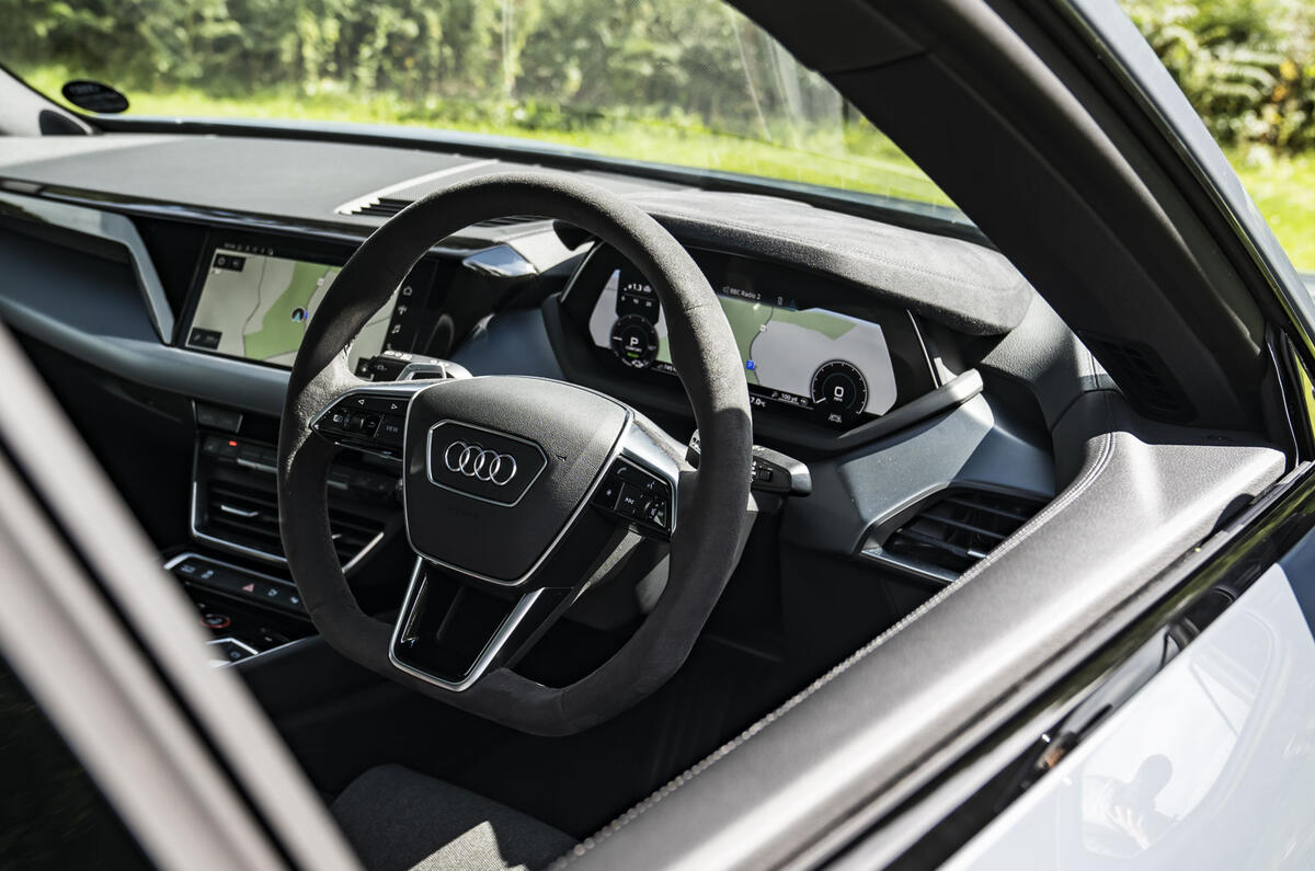 #2 The standout feature of our Audi e-tron GT quattro’s interior was undoubtedly the all-digital display #2 The standout feature of our Audi e-tron GT quattro’s interior was undoubtedly the all-digital display