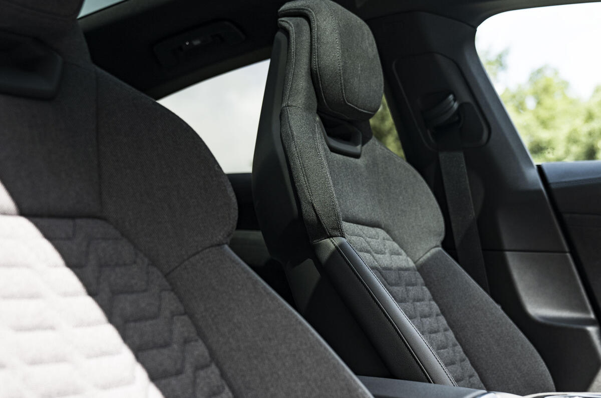 #5 The leather-free trim in our Audi e-tron GT quattro uses plush premium fabrics crafted from recycled materials #5 The leather-free trim in our Audi e-tron GT quattro uses plush premium fabrics crafted from recycled materials