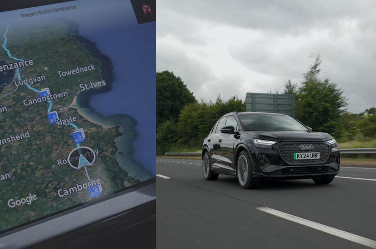 audi q4 e tron driving 2