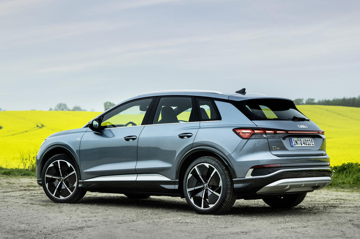 Range has been increased: the updated Audi Q4 Sportback 45 e-tron now delivers up to 349 miles (WLTP) Range has been increased: the updated Audi Q4 Sportback 45 e-tron now delivers up to 349 miles (WLTP)
