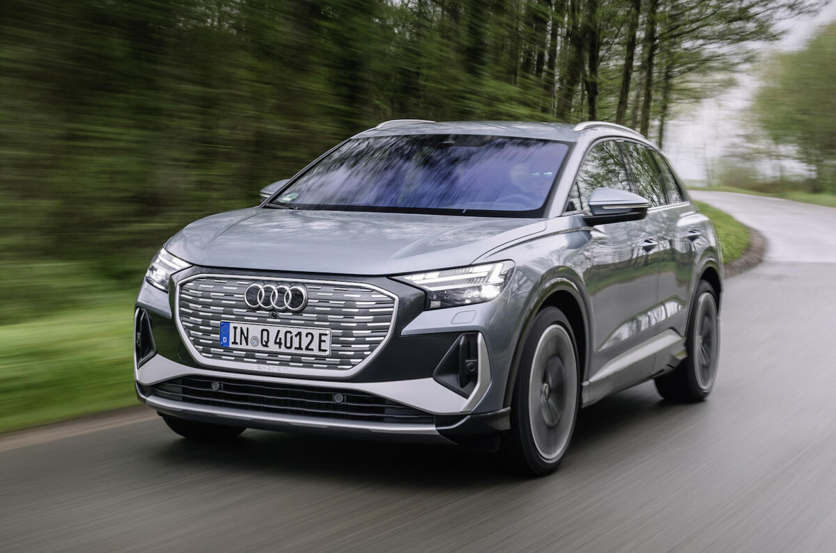A newly tuned suspension also enhances the updated Audi Q4 e-tron's distinctively sporty handling A newly tuned suspension also enhances the updated Audi Q4 e-tron's distinctively sporty handling