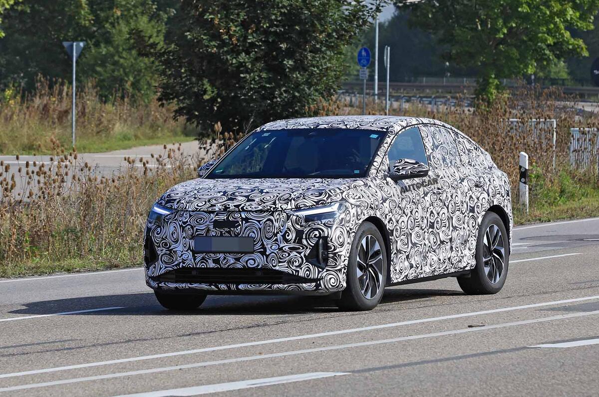 Audi Q4 E-tron Sportback spyshot front side Audi Q4 E-tron Sportback spyshot front side