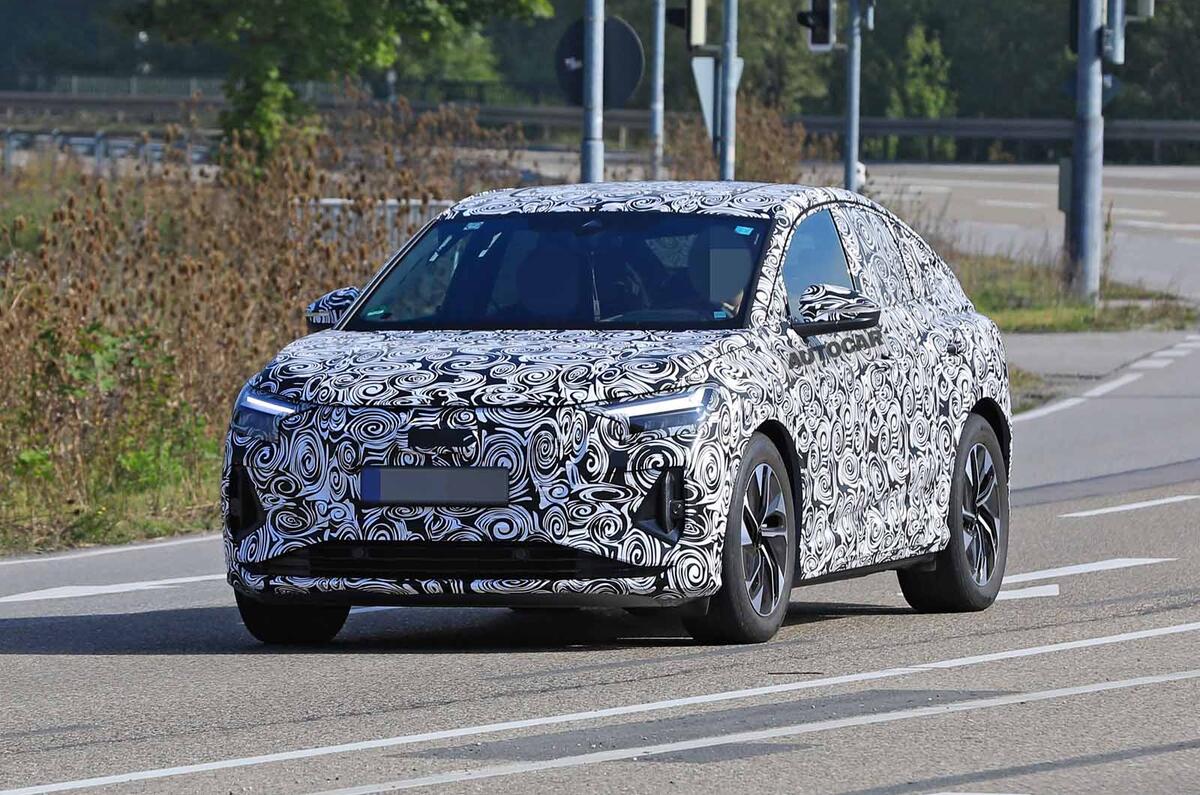 Audi Q4 E-tron Sportback spyshot front