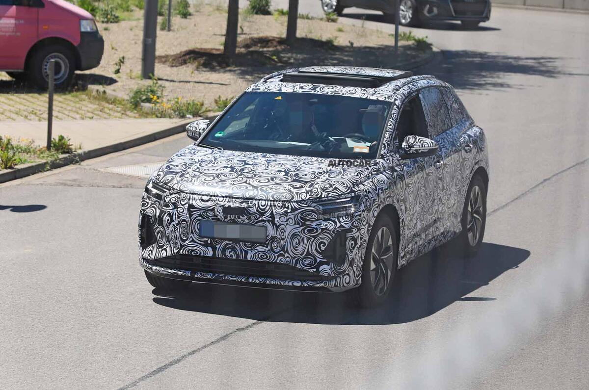 Audi Q4 E-tron Sportback spyshot front Audi Q4 E-tron Sportback spyshot front