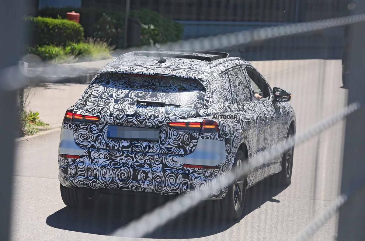 Audi Q4 E-tron Sportback spyshot rear Audi Q4 E-tron Sportback spyshot rear