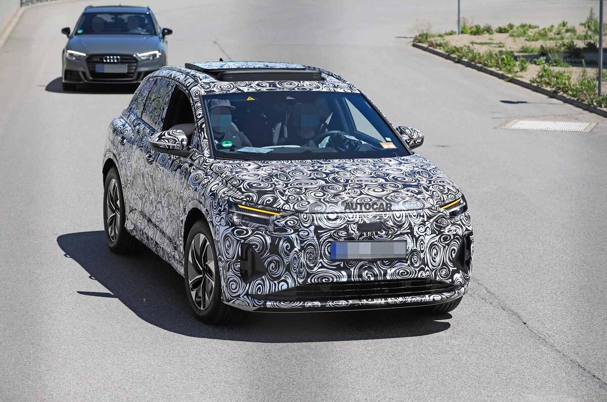 Audi Q4 E-tron Sportback spyshot front side Audi Q4 E-tron Sportback spyshot front side