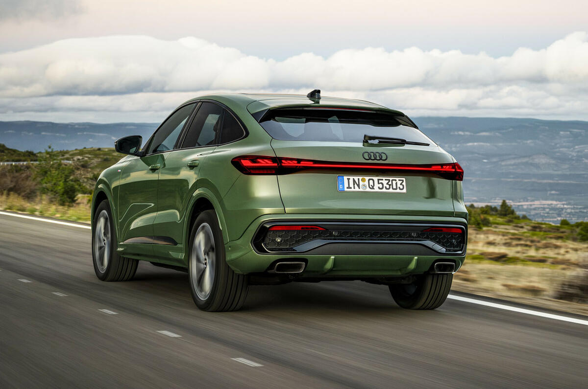 Audi Q5 Sportback   dynamic rear three quarters Audi Q5 Sportback   dynamic rear three quarters