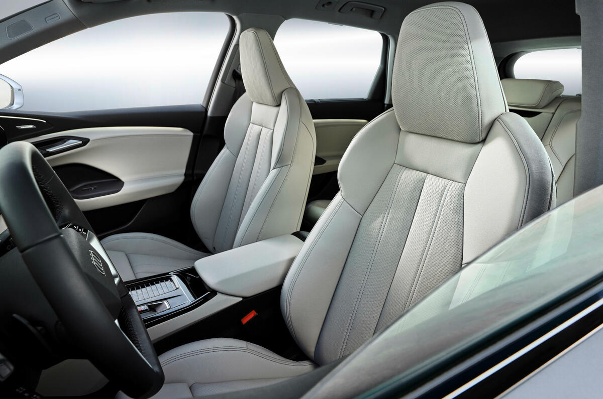 Audi Q6 e tron interior front seats Audi Q6 e tron interior front seats