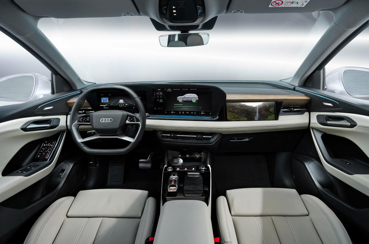 Audi Q6 e tron interior interior full cabin Audi Q6 e tron interior interior full cabin