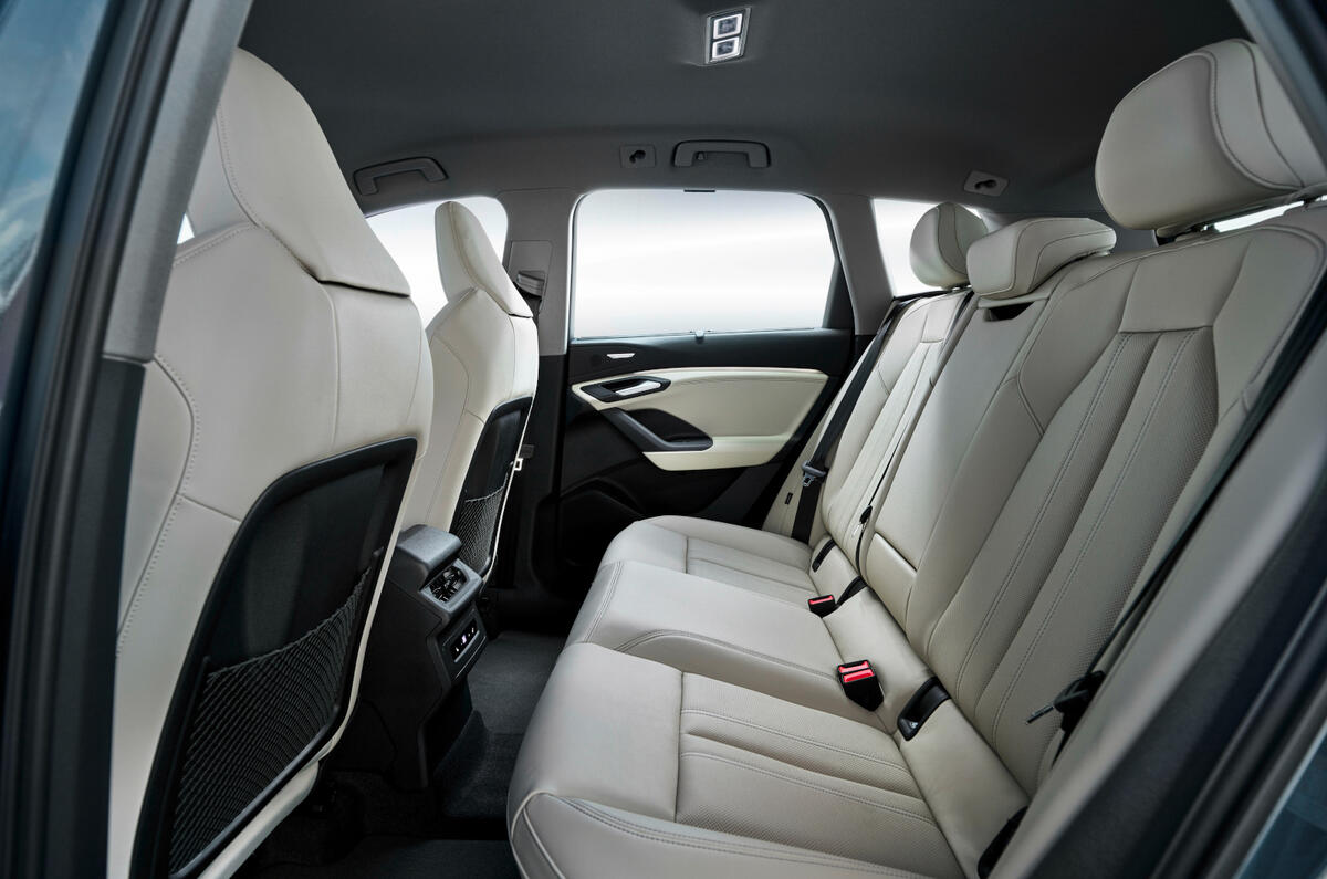 Audi Q6 e tron interior rear seats Audi Q6 e tron interior rear seats