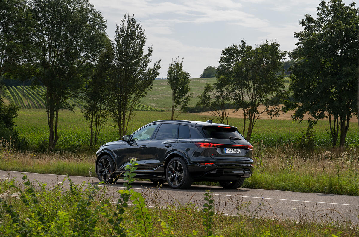 Audi Q6 e tron on road rear 3 Audi Q6 e tron on road rear 3