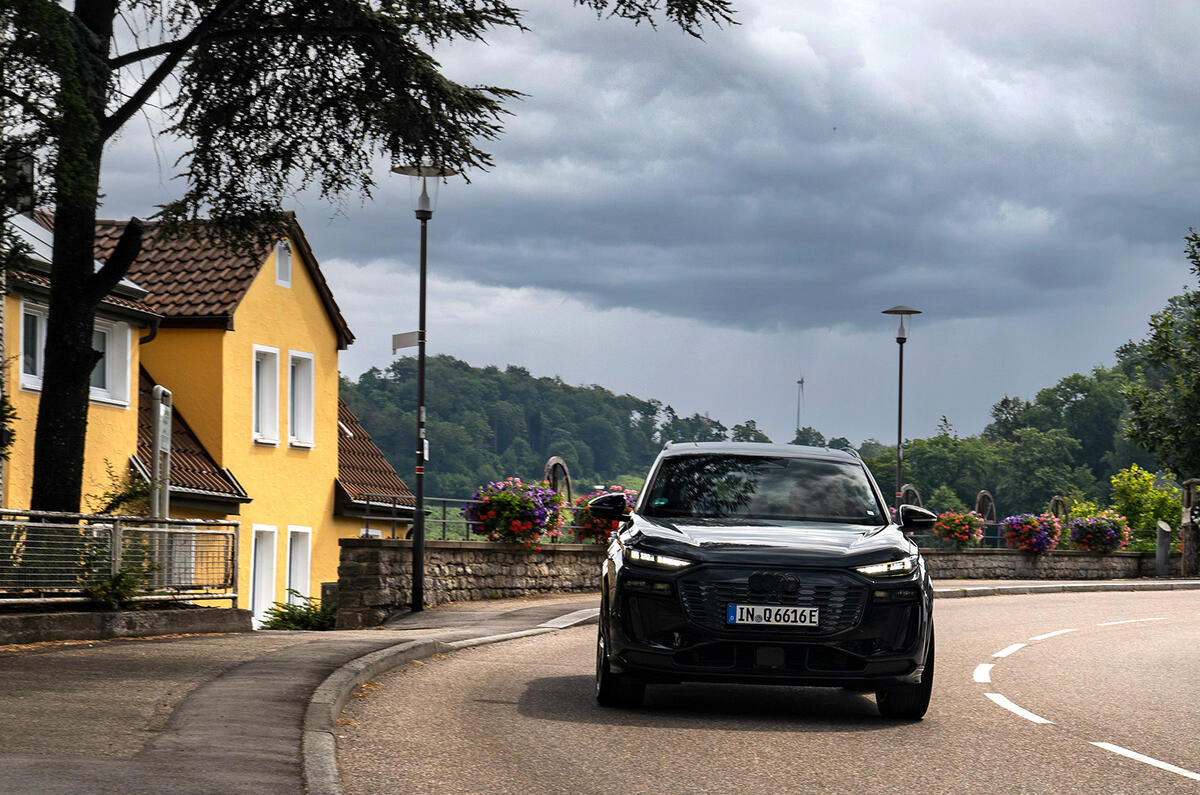 Audi Q6 e tron on road town 2 Audi Q6 e tron on road town 2
