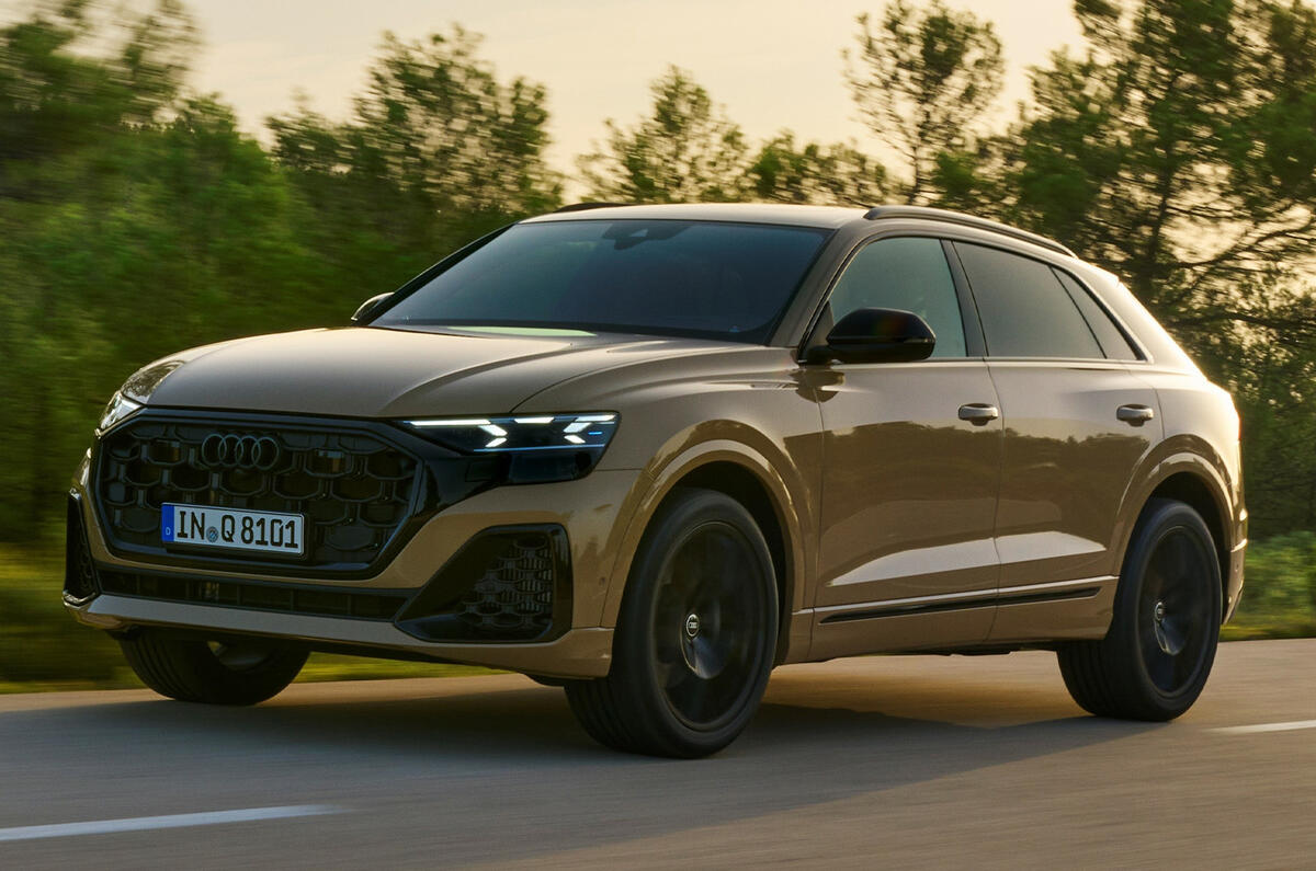 Audi Q8 front driving 2 Audi Q8 front driving 2