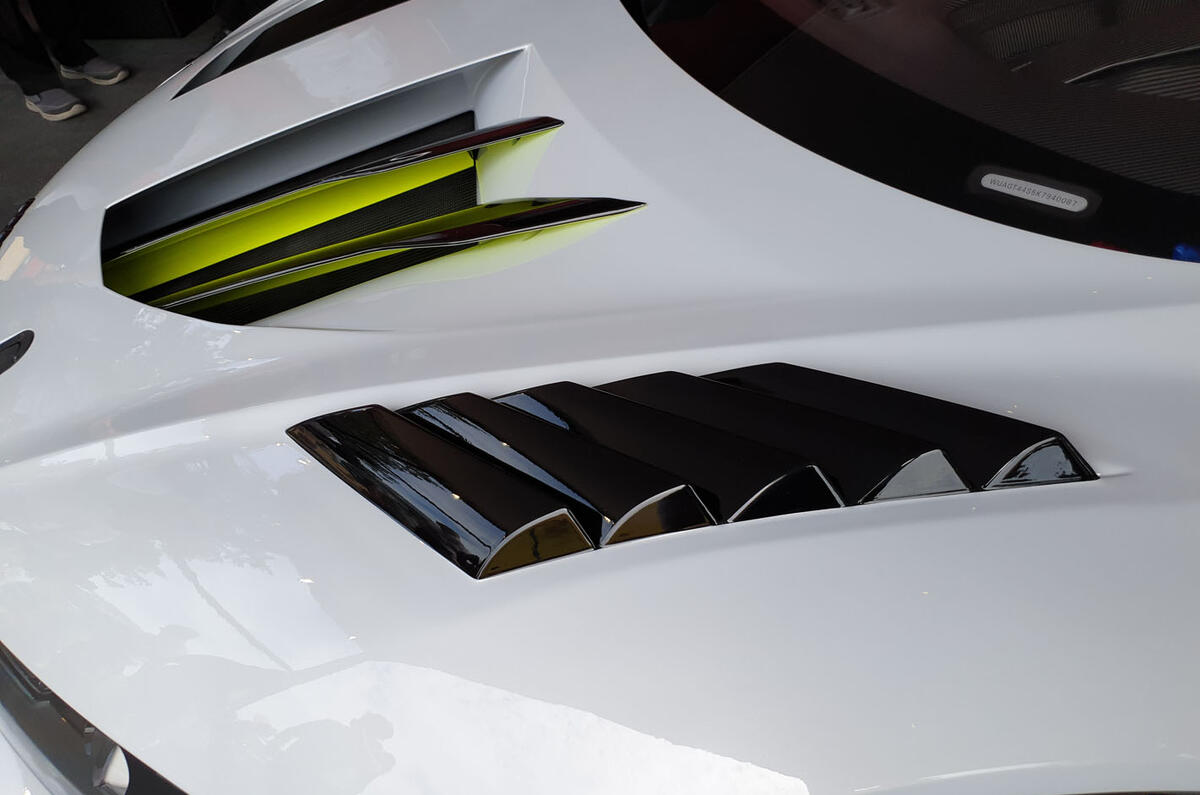 Audi R8 LMS GT2 - Goodwood reveal - bonnet vent