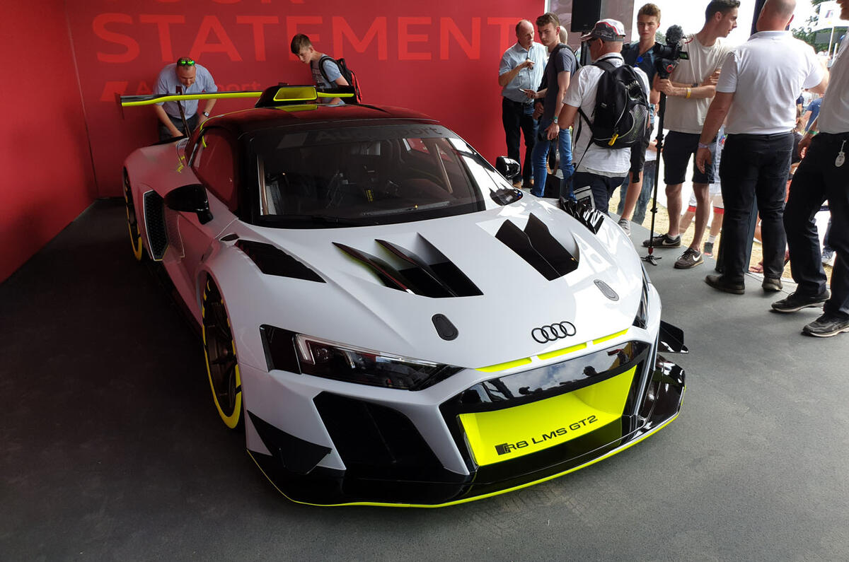 Audi R8 LMS GT2 - Goodwood reveal - hero
