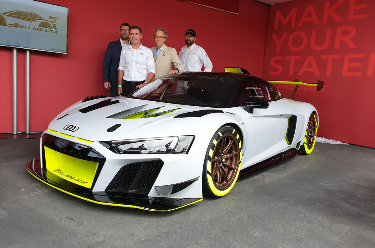 Audi R8 LMS GT2 - Goodwood reveal - press call