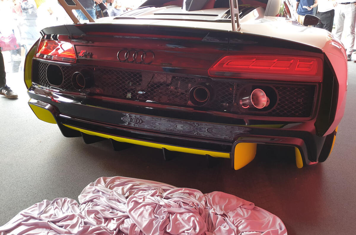Audi R8 LMS GT2 - Goodwood reveal - rear end