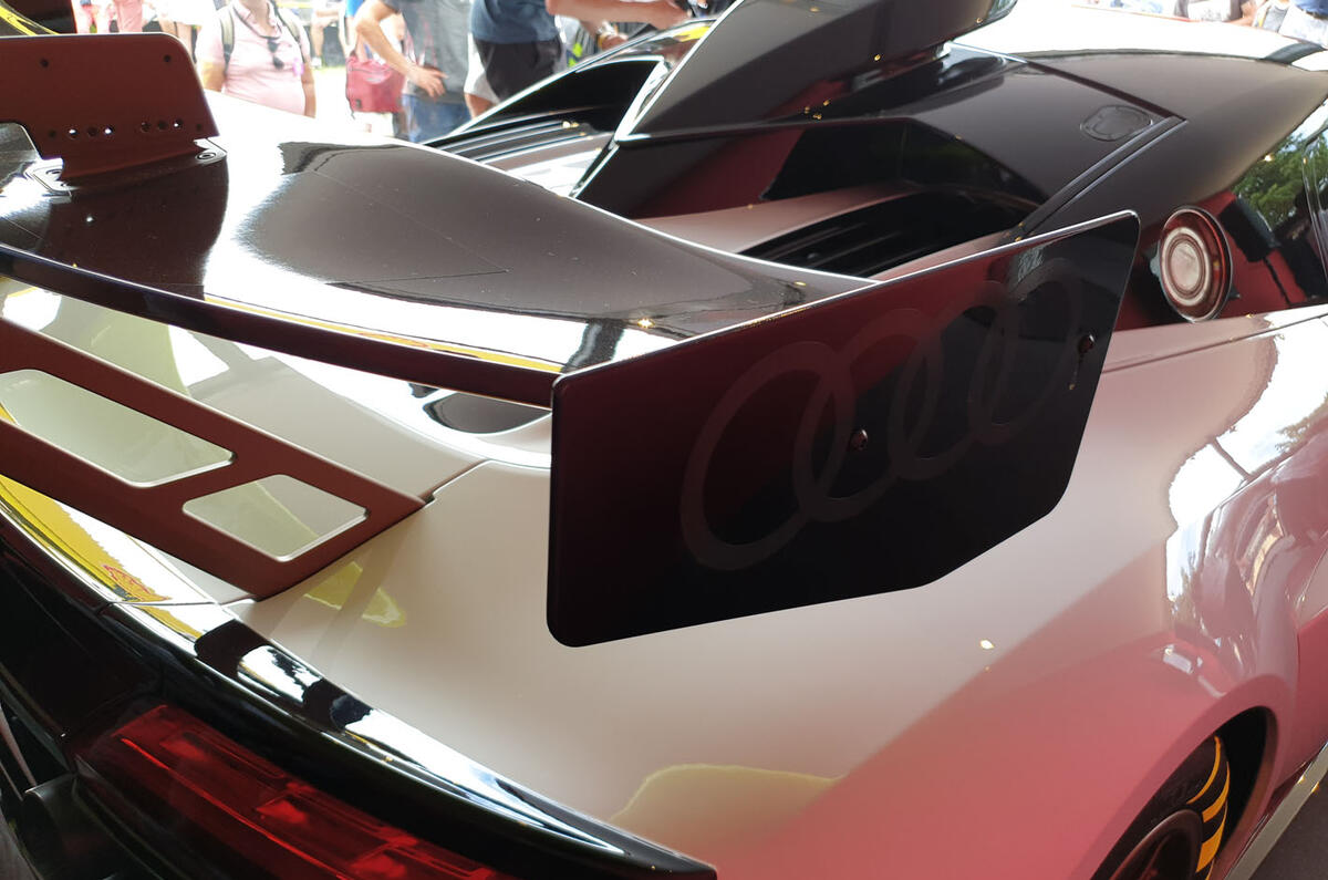Audi R8 LMS GT2 - Goodwood reveal - rear wing