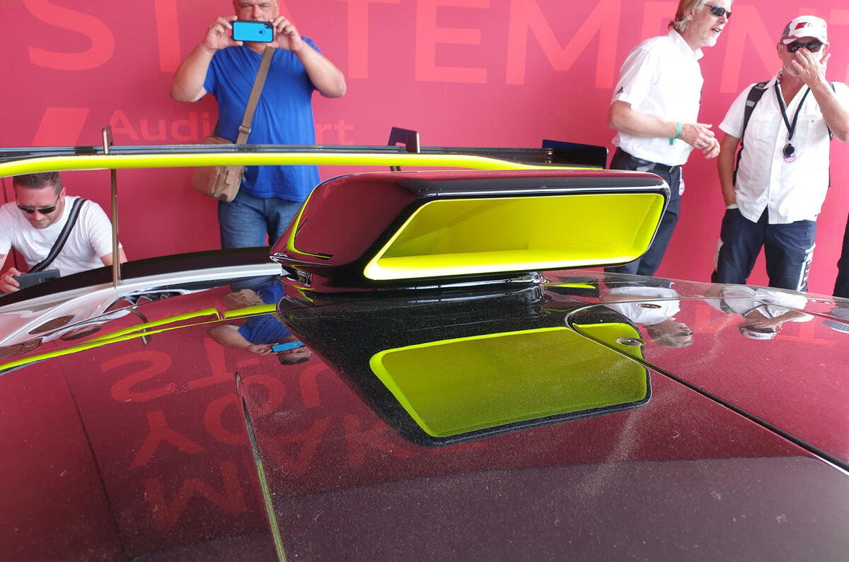 Audi R8 LMS GT2 - Goodwood reveal - roof scoop