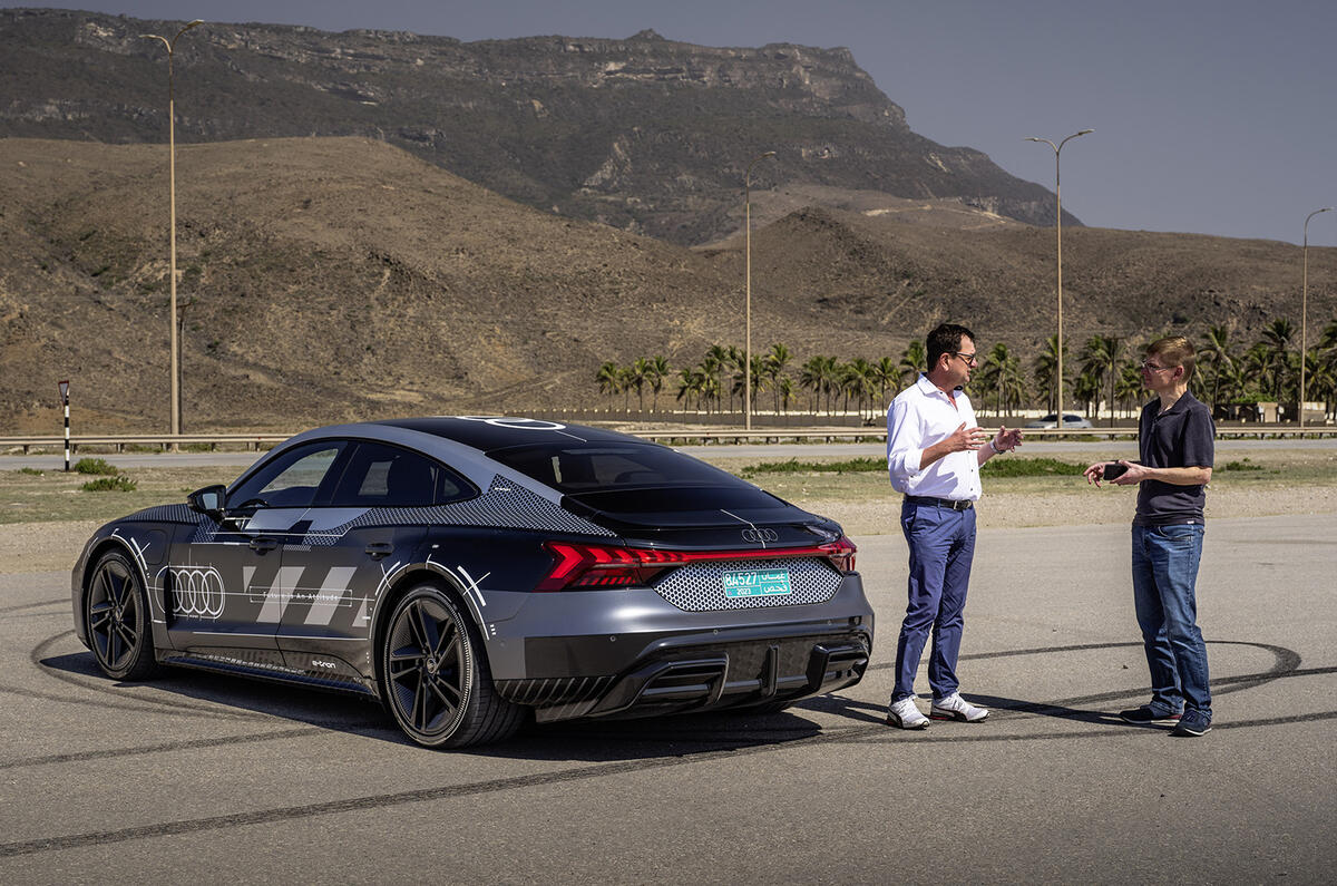 Audi RS E tron GT rear parked Audi RS E tron GT rear parked