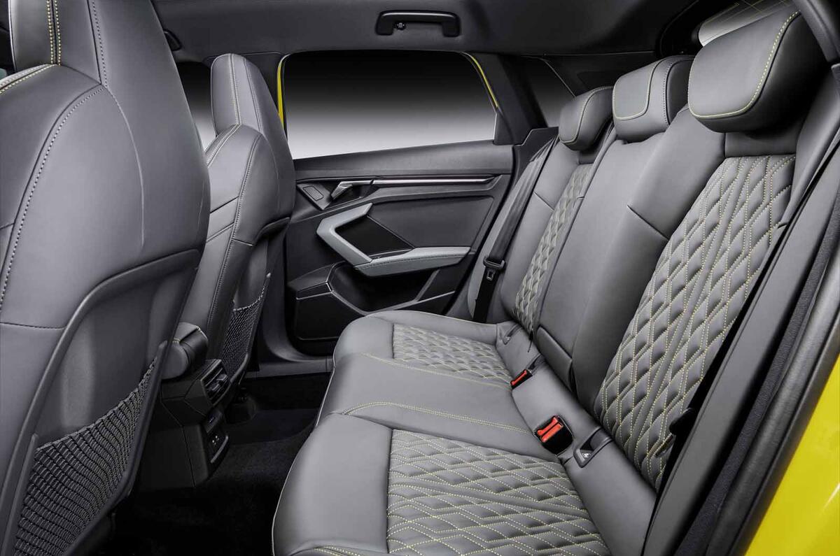 2020 Audi S3 saloon - rear seats 2020 Audi S3 saloon - rear seats