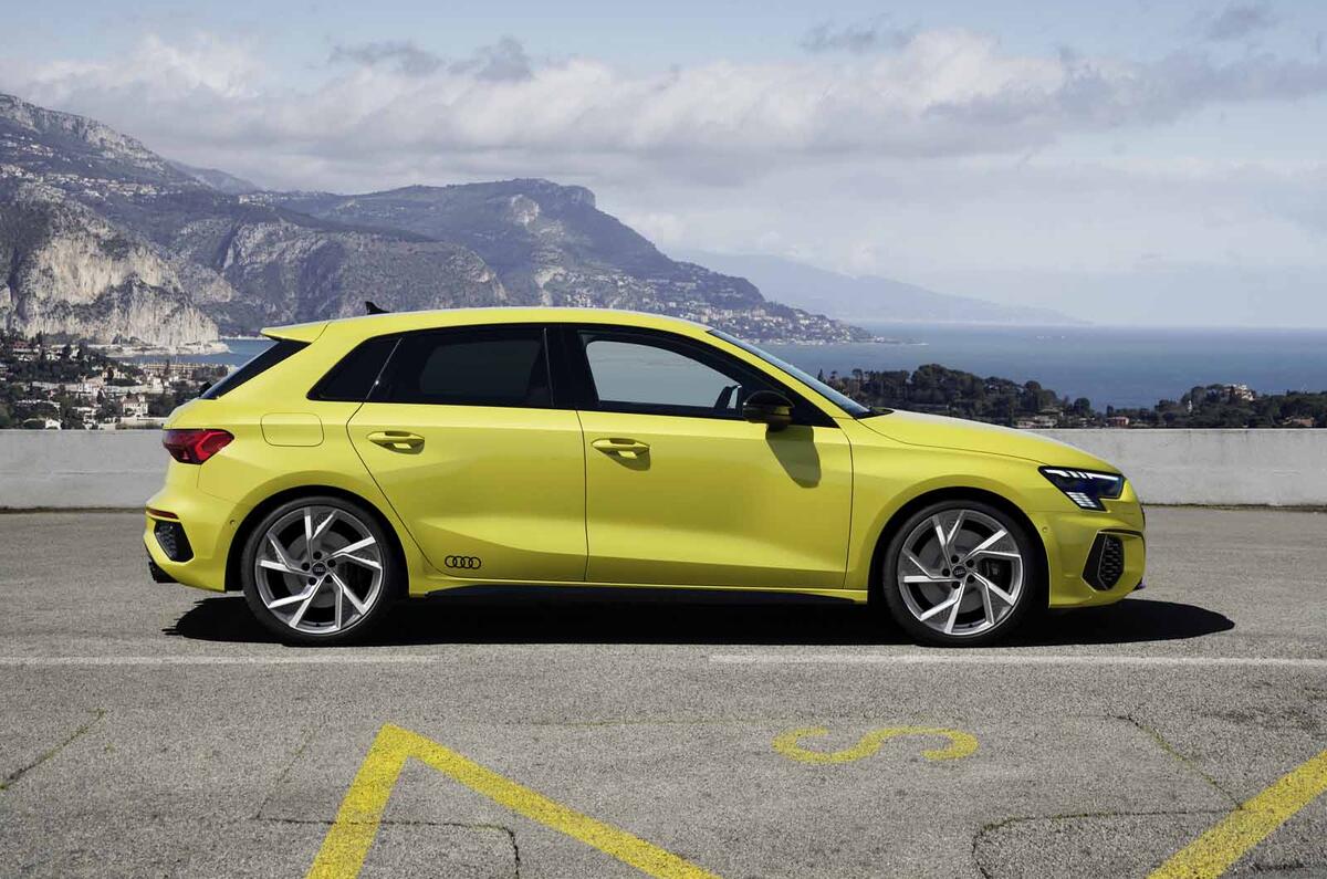 2020 Audi S3 hatchback side 2020 Audi S3 hatchback side