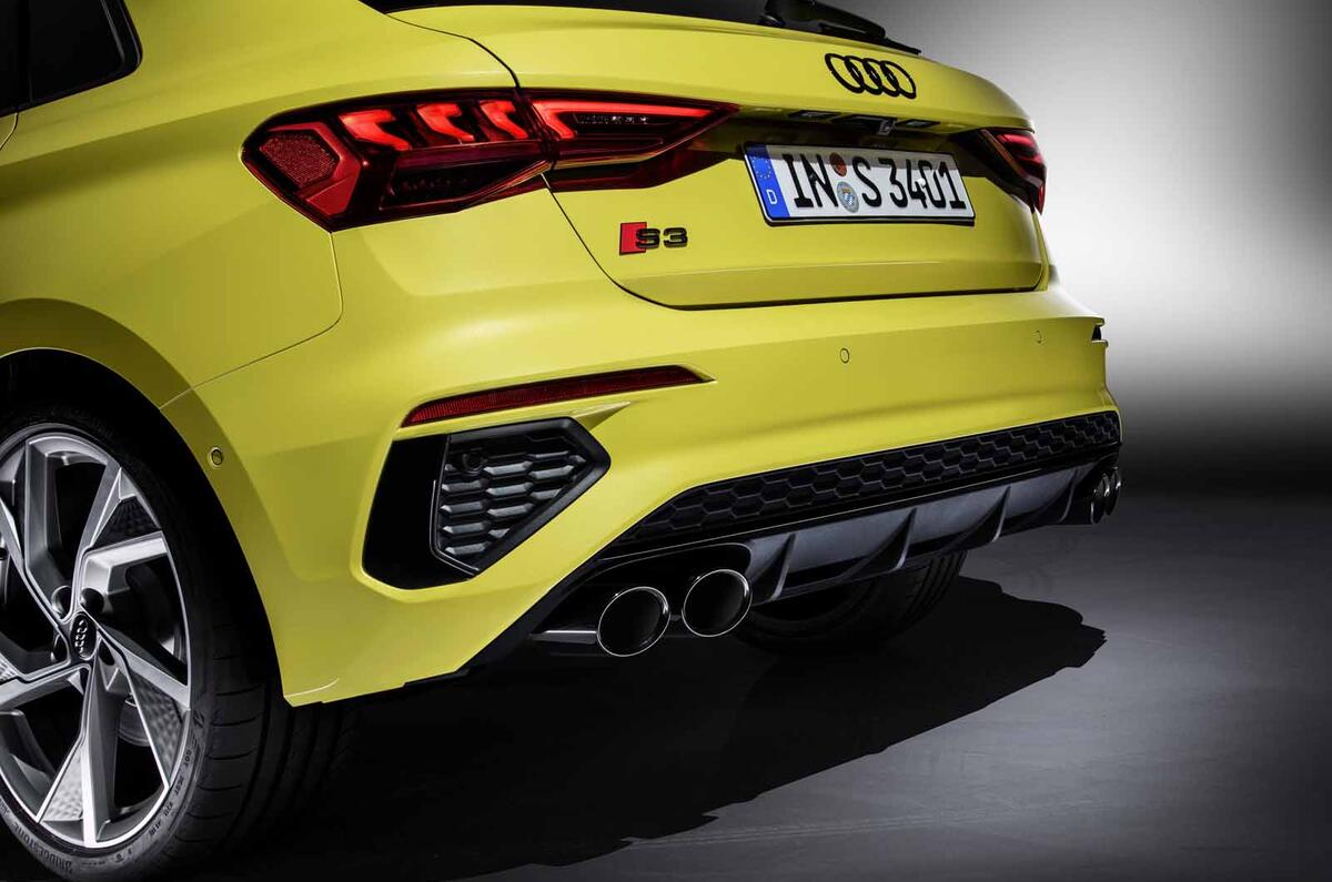 2020 Audi S3 hatchback rear 2020 Audi S3 hatchback rear