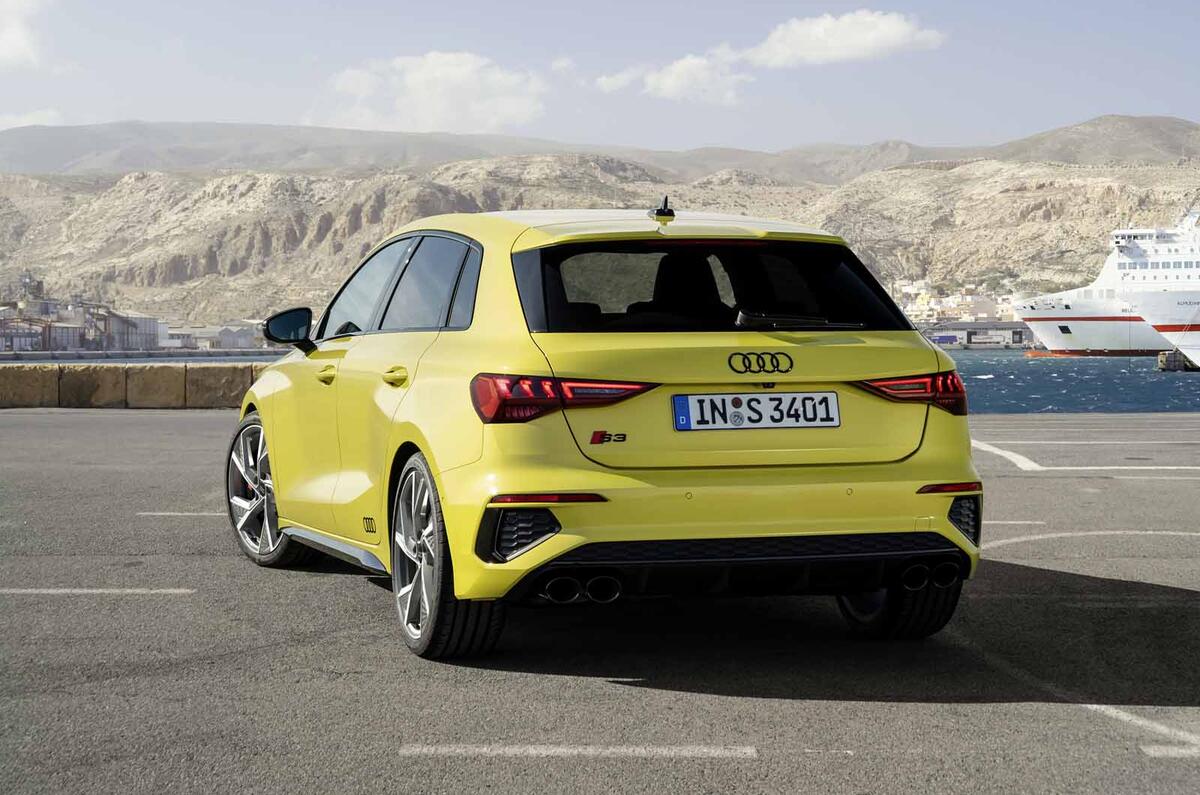 2020 Audi S3 hatchback - rear 2020 Audi S3 hatchback - rear