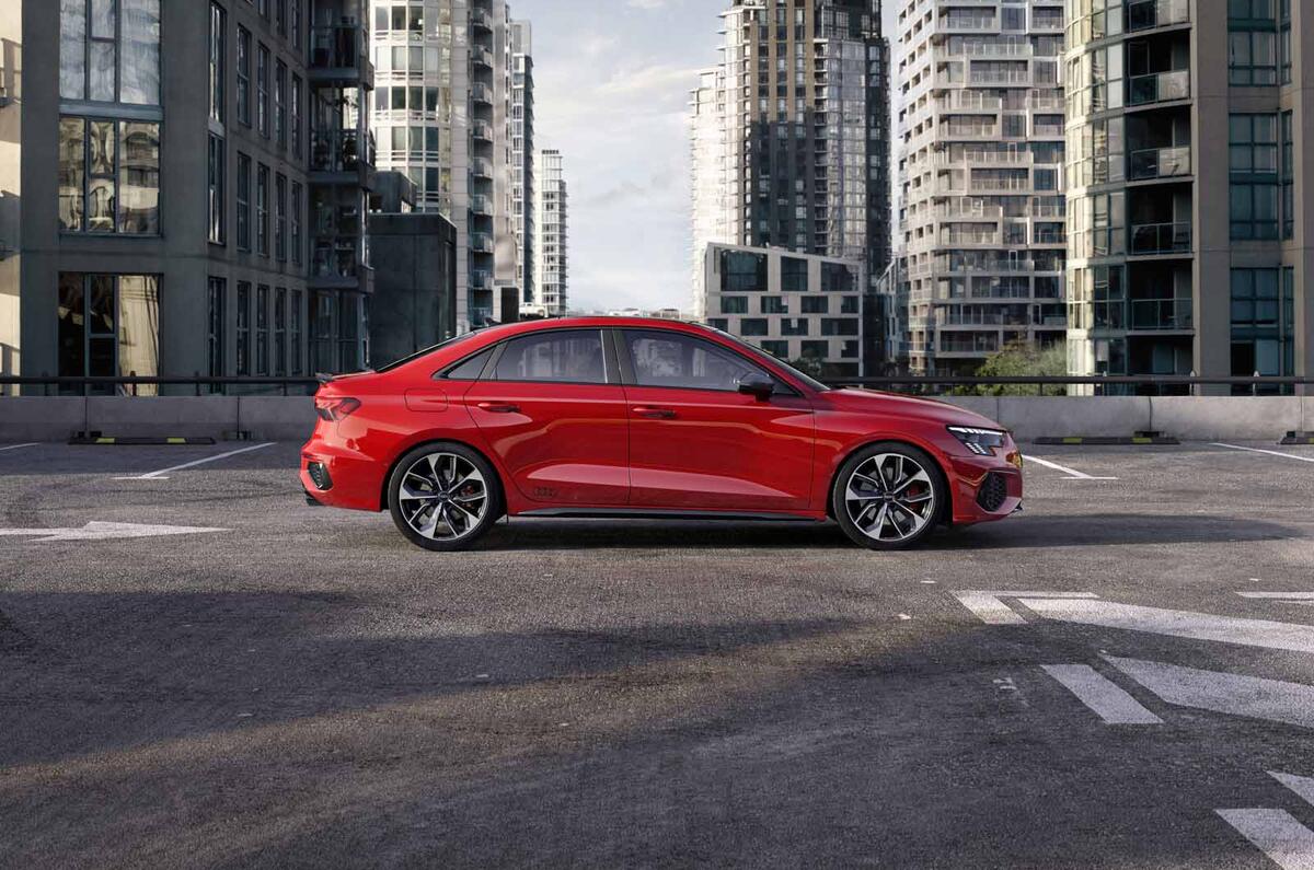 2020 Audi S3 saloon - side 2020 Audi S3 saloon - side