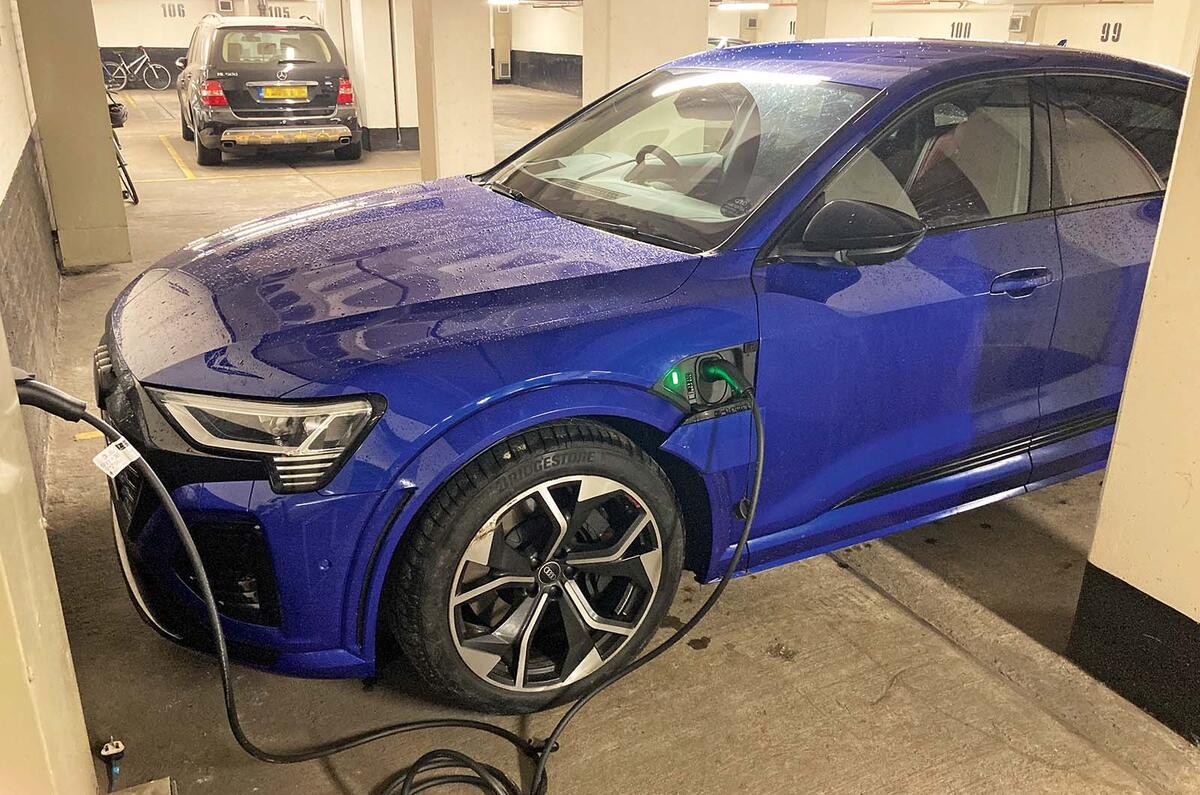 Audi sq8 e tron parked