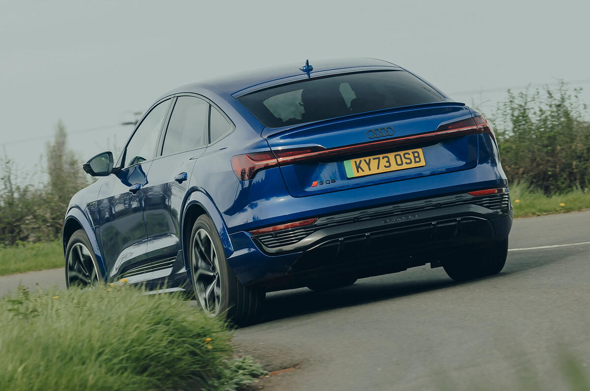 Audi SQ8 e tron rear three quarter Audi SQ8 e tron rear three quarter