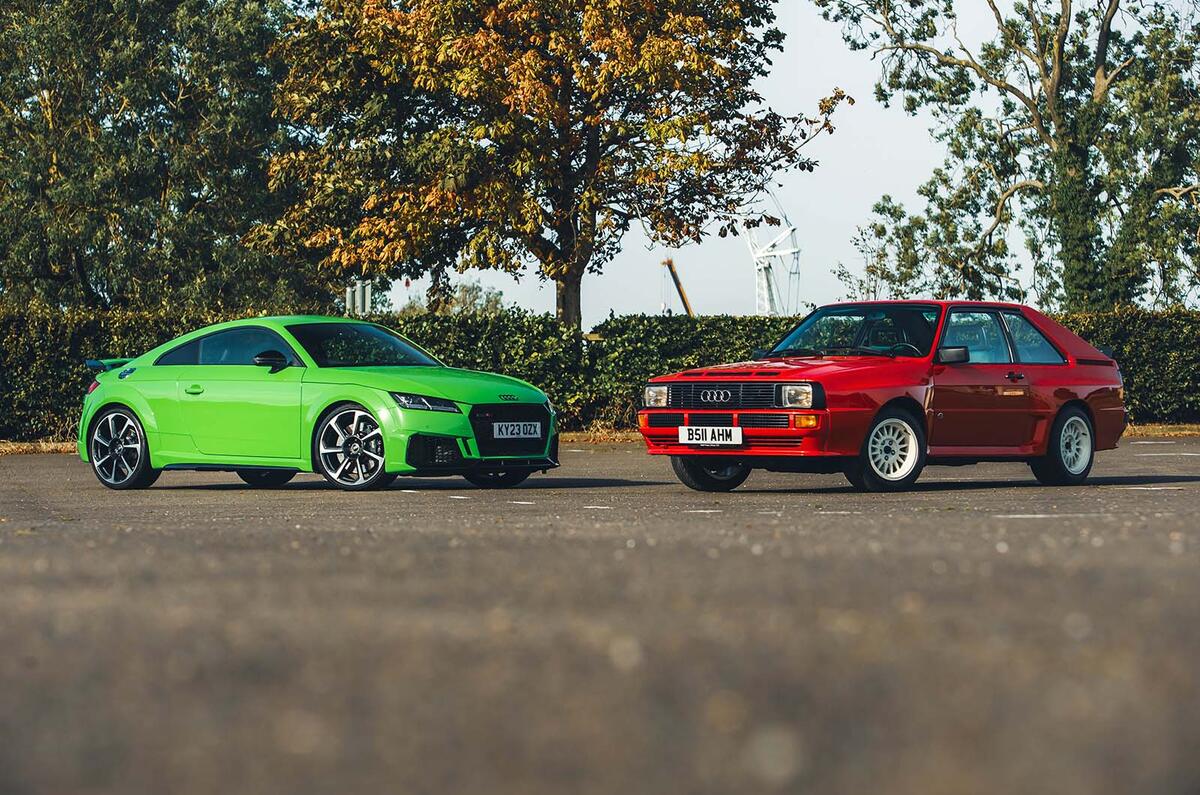 Audi TT RS meets Audi Quattro static front