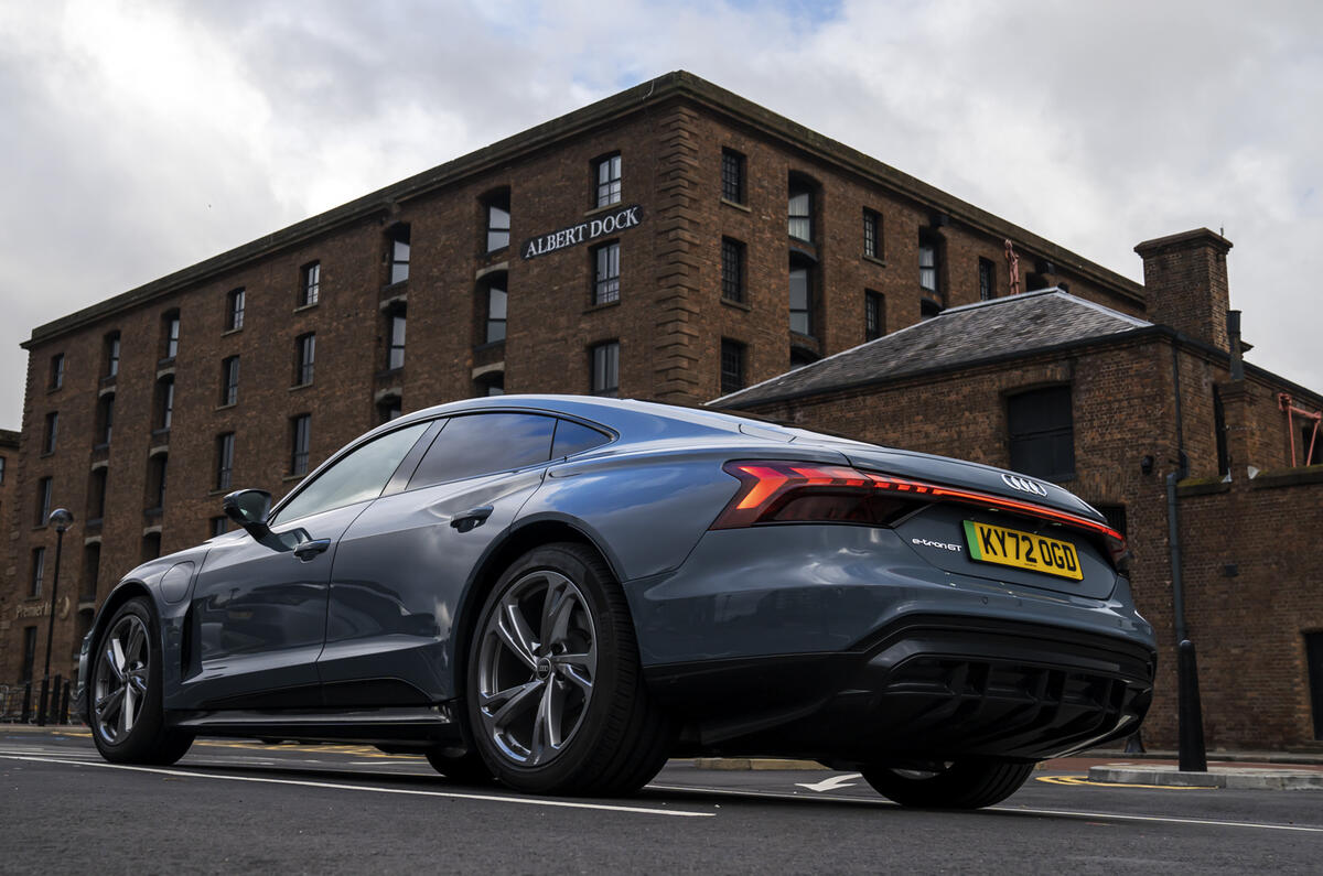 Like Liverpool's architecture, the Audi e-tron GT blends iconic heritage with modern style Like Liverpool's architecture, the Audi e-tron GT blends iconic heritage with modern style