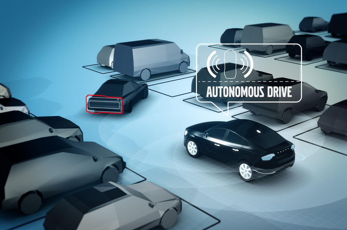 Autonomous car illustration