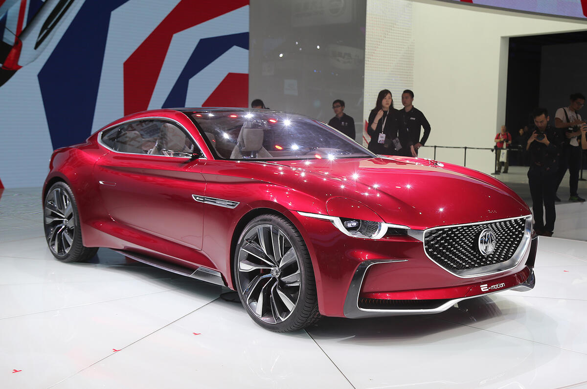 MG E-Motion EV front design