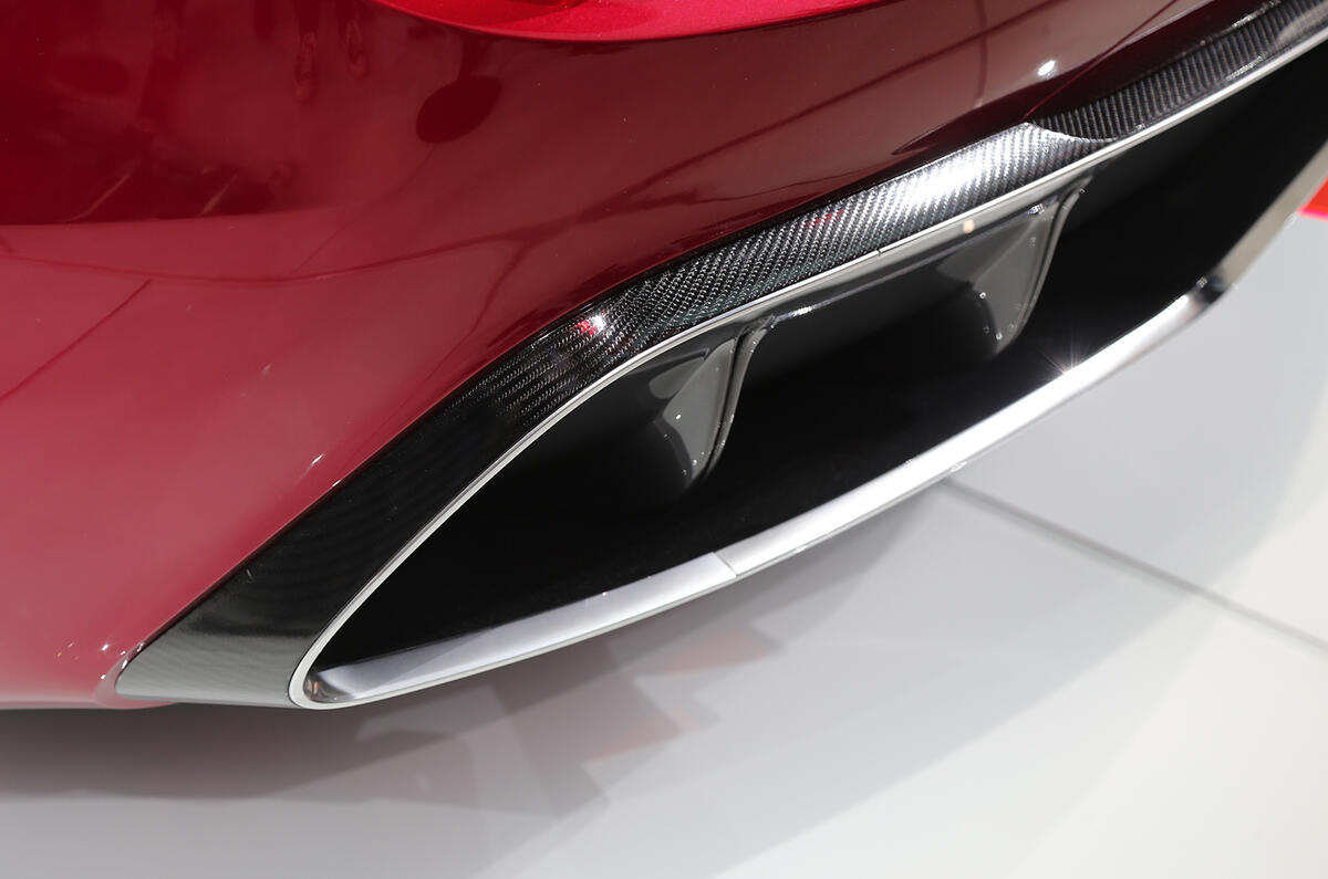 MG E-Motion EV rear diffuser