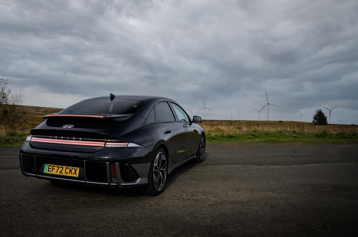 Whitlee Wind Farm (the UK's biggest) feels like the perfect backdrop for the Hyundai IONIQ 6 Whitlee Wind Farm (the UK's biggest) feels like the perfect backdrop for the Hyundai IONIQ 6