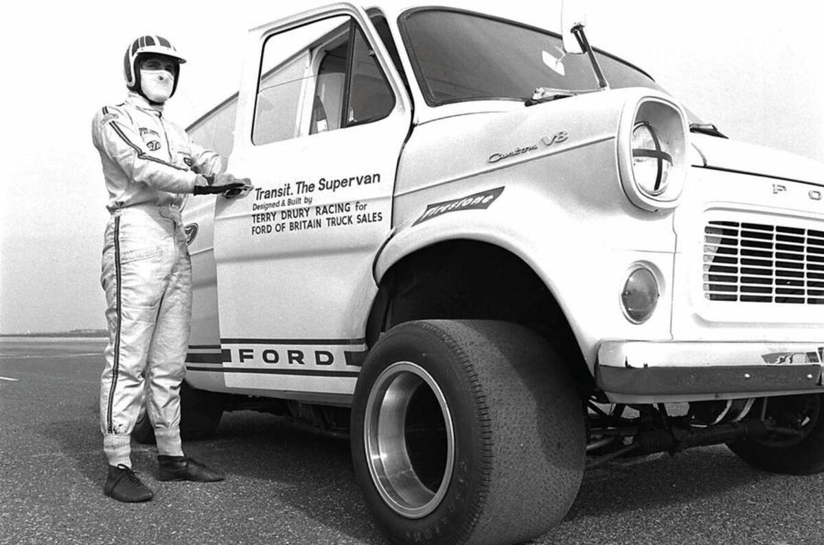 Ford Supervan static with driver