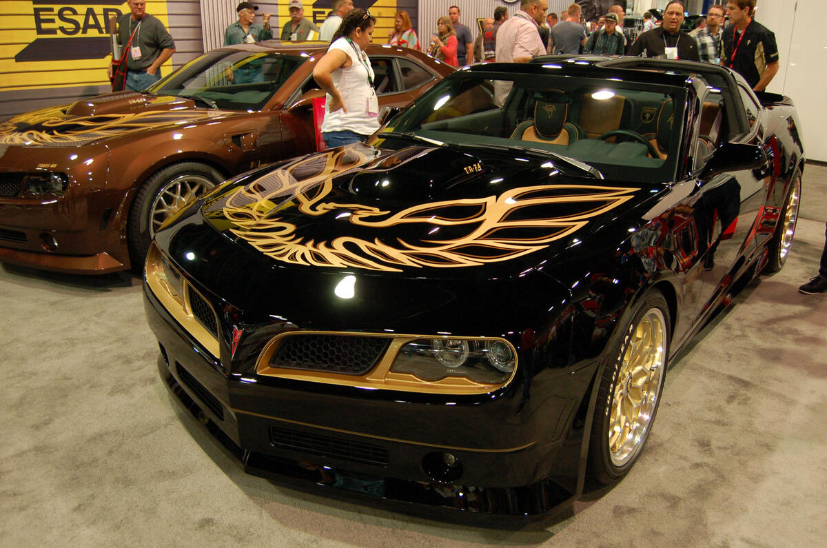 In a sea of modified Camaros, this one stands out. The Pontiac Trans Am lives on thanks to Trans Am Worldwide. Current car based on the Gen 5 Camaro will be replaced by a Gen 6-based model next year