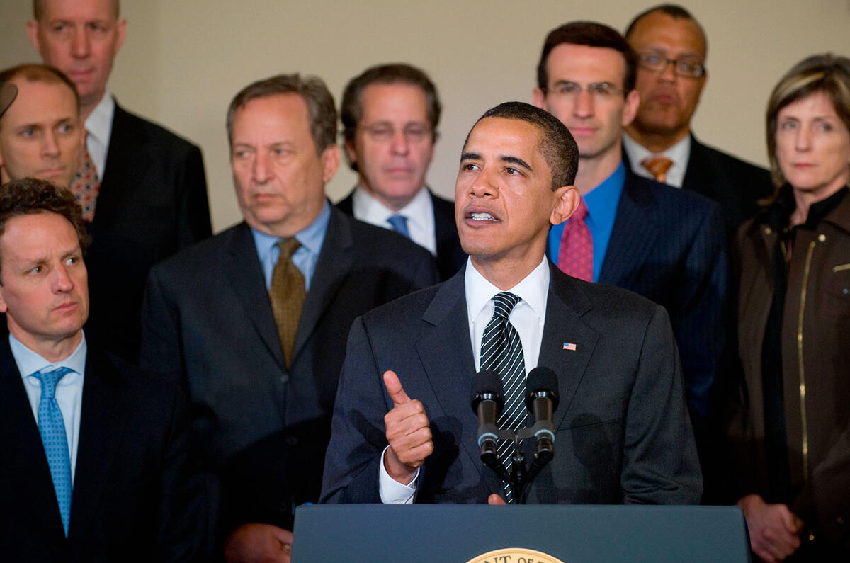 Barack Obama financial crisis