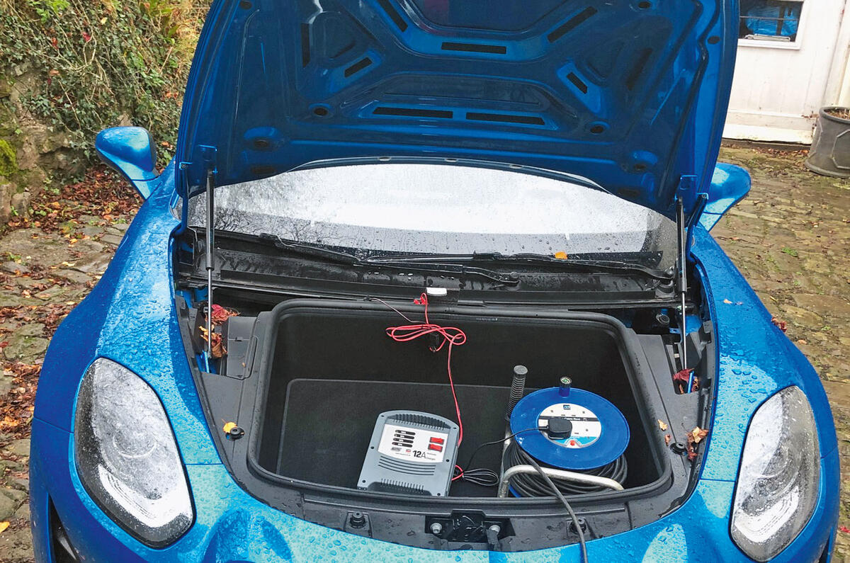 Alpine A110 battery charging