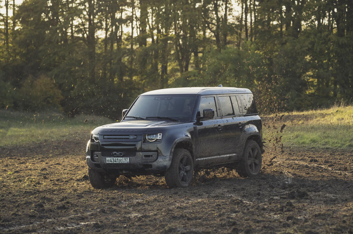 2019 Land Rover Defender on James Bond set