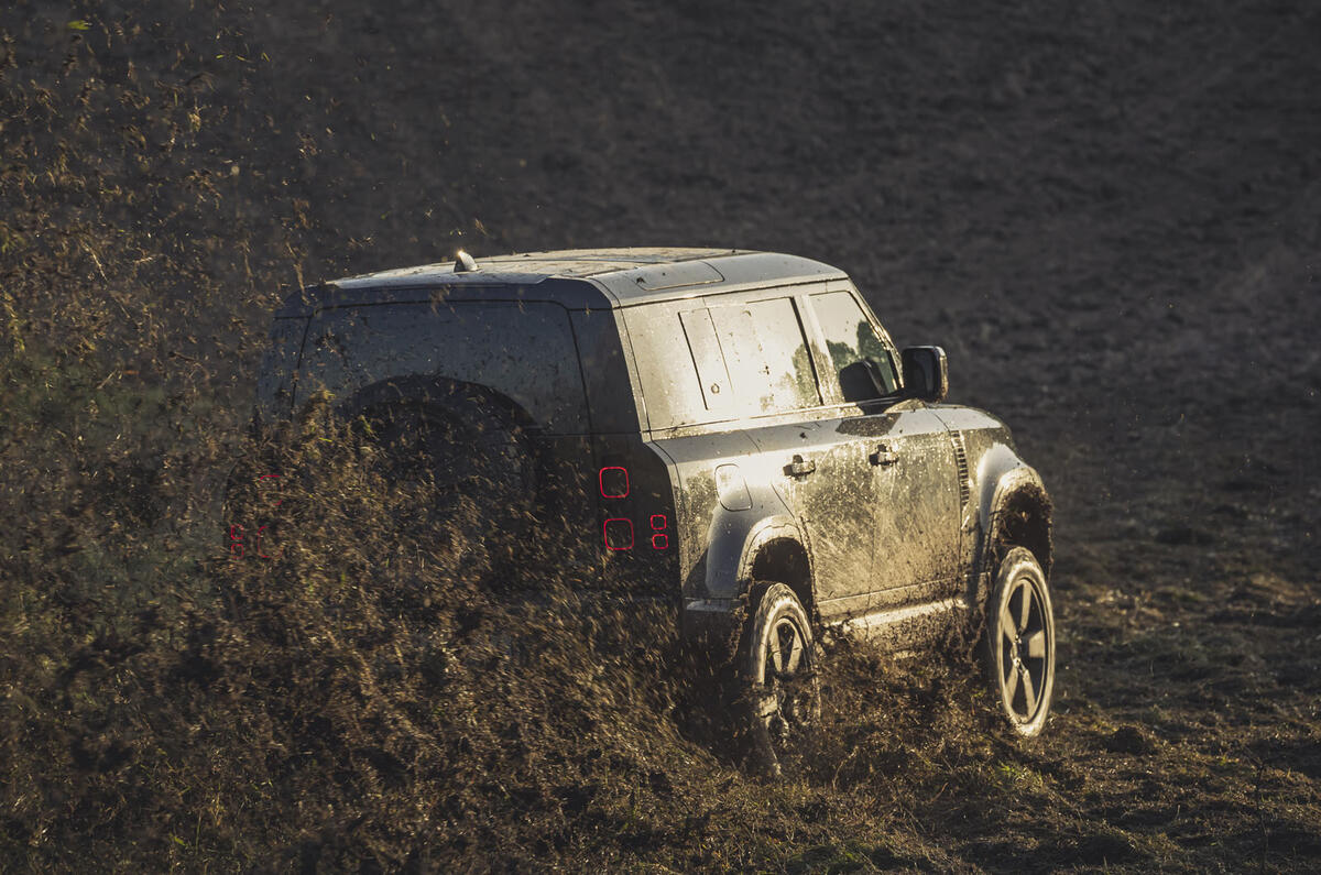 2019 Land Rover Defender on James Bond set