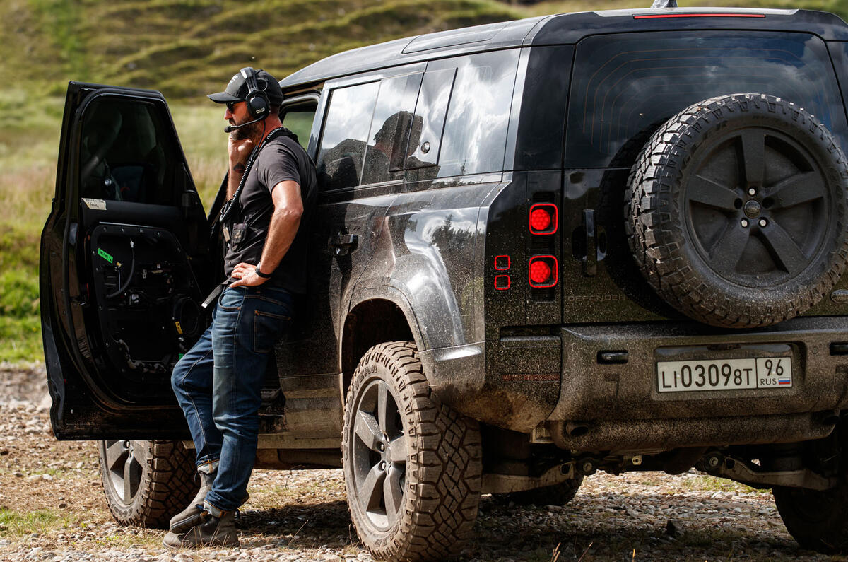 2019 Land Rover Defender on James Bond set