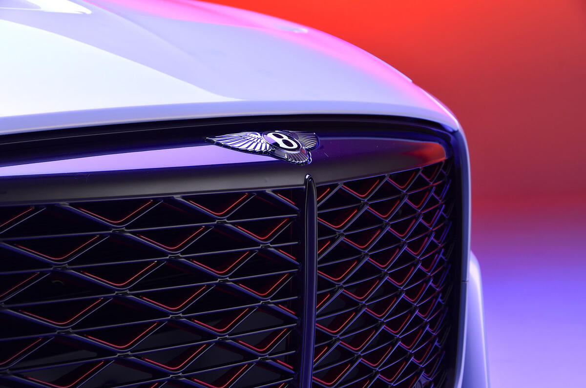 Bentley Batur 2022 grille close up Bentley Batur 2022 grille close up