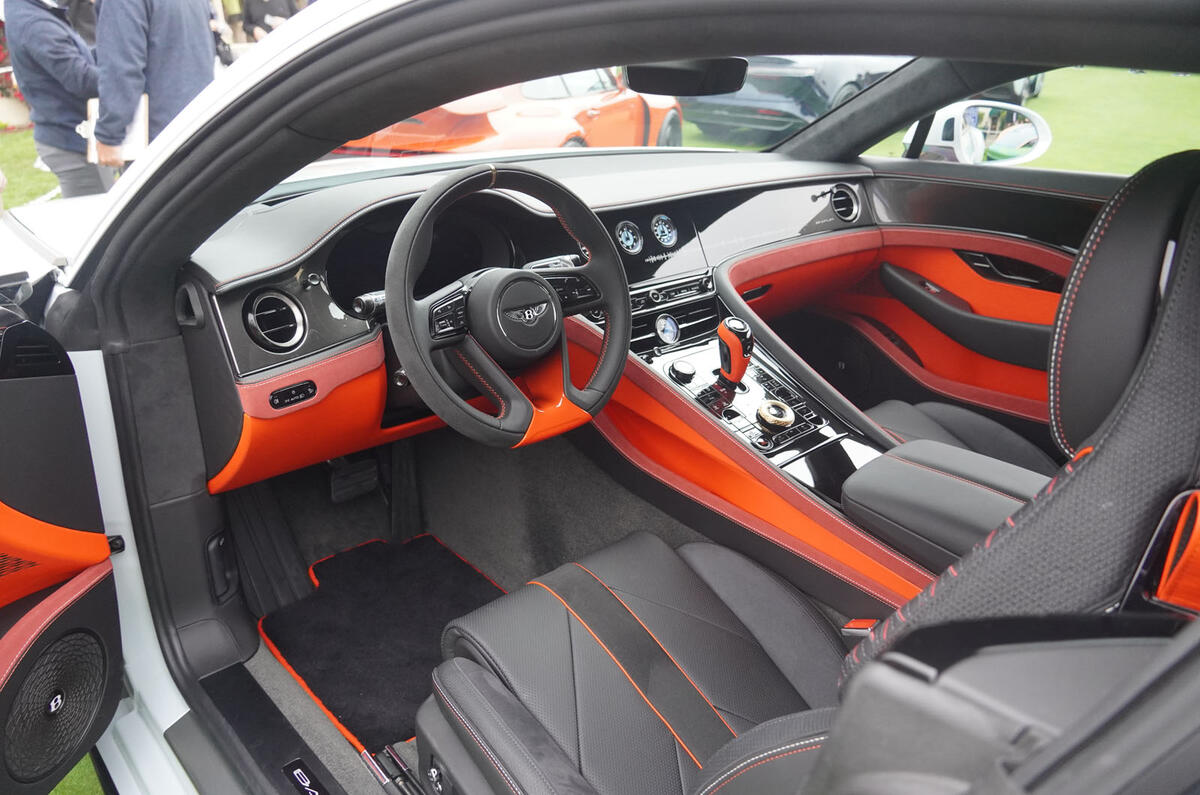 Bentley Batur Monterey interior Bentley Batur Monterey interior