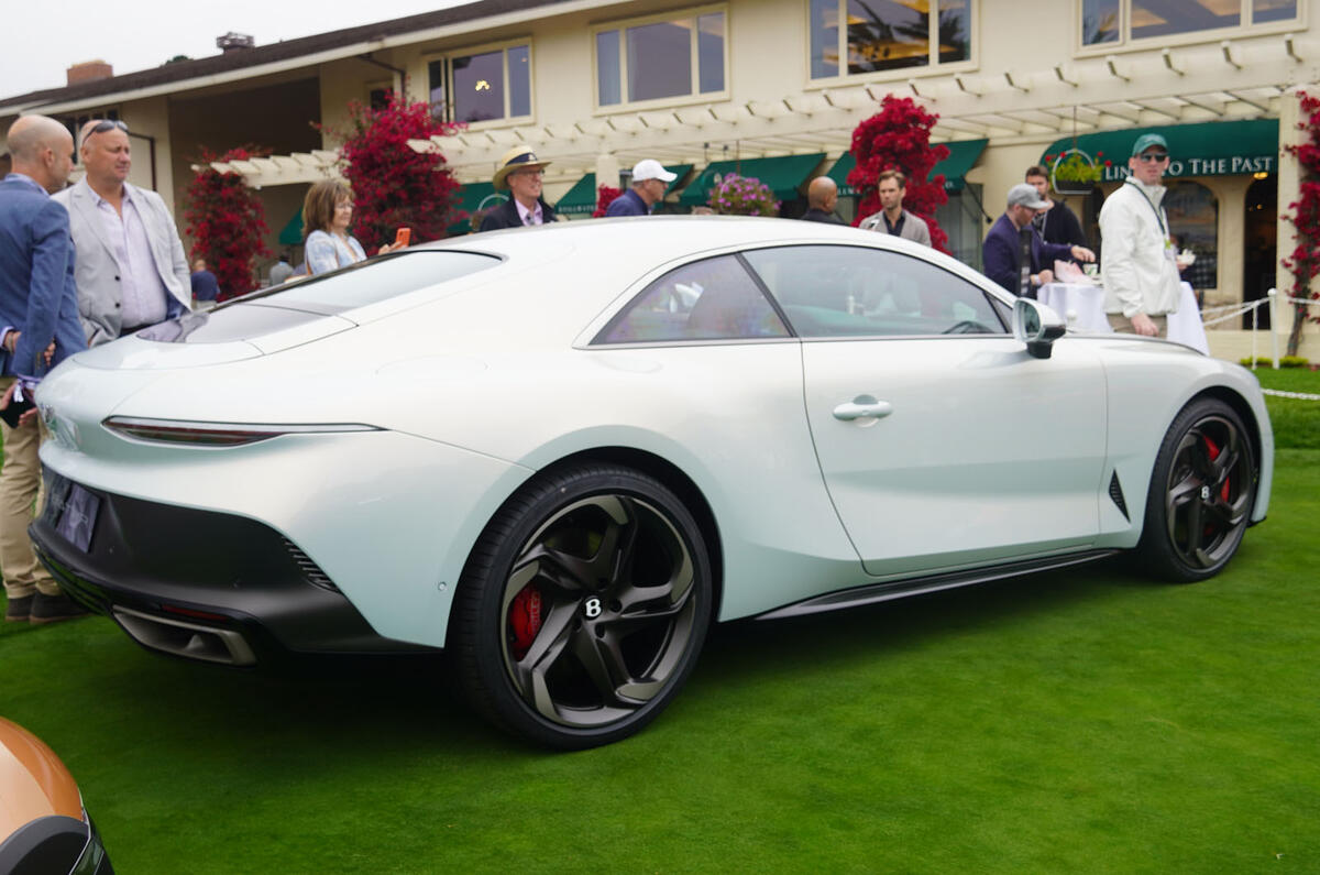 Bentley Batur Monterey rear side Bentley Batur Monterey rear side