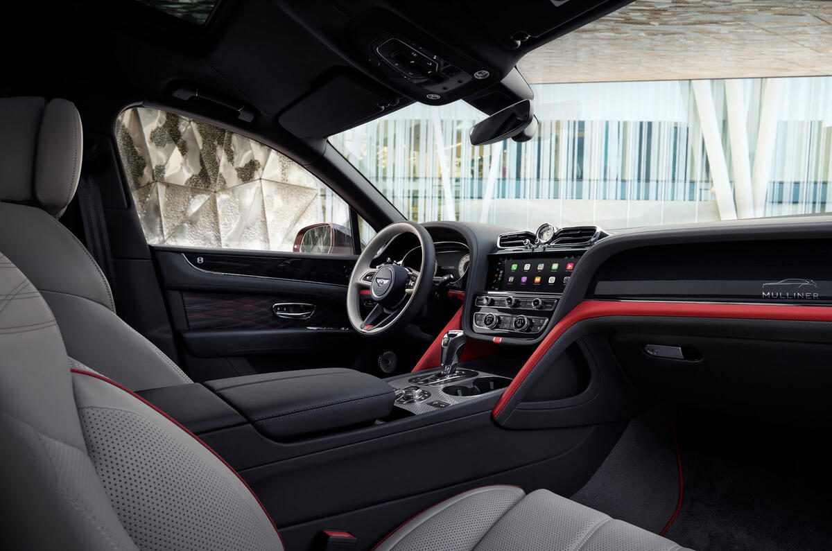 Bentley Bentayga EWB Mulliner Blackline interior Bentley Bentayga EWB Mulliner Blackline interior