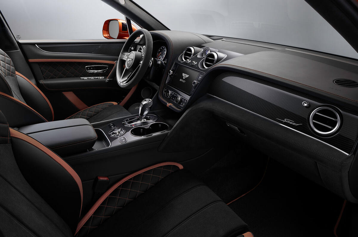 Bentley Bentayga Speed interior