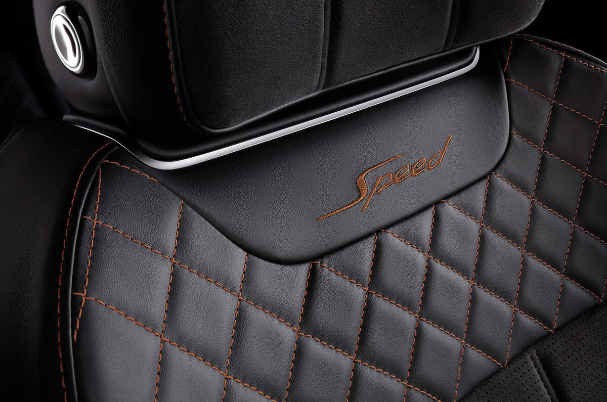 Bentley Bentayga Speed stitching
